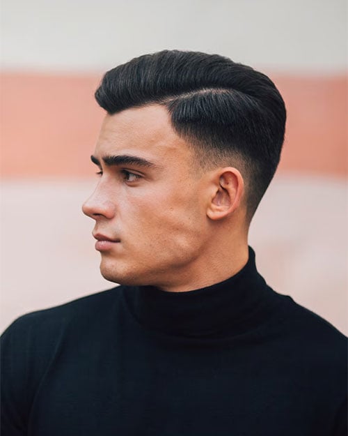 Comb Over Taper Fade