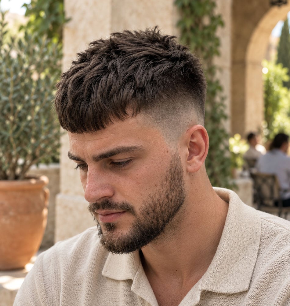 French Crop Men's Hairstyle