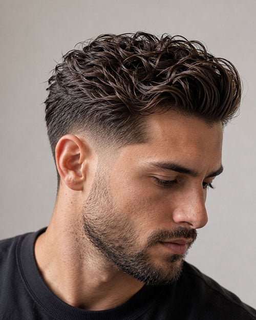 Medium Wavy Men's Hairstyles
