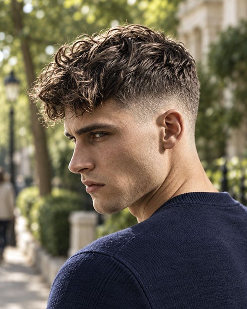 Messy French Crop with Thick Fringe