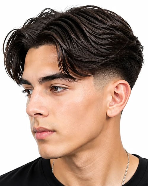 Middle Part Fade